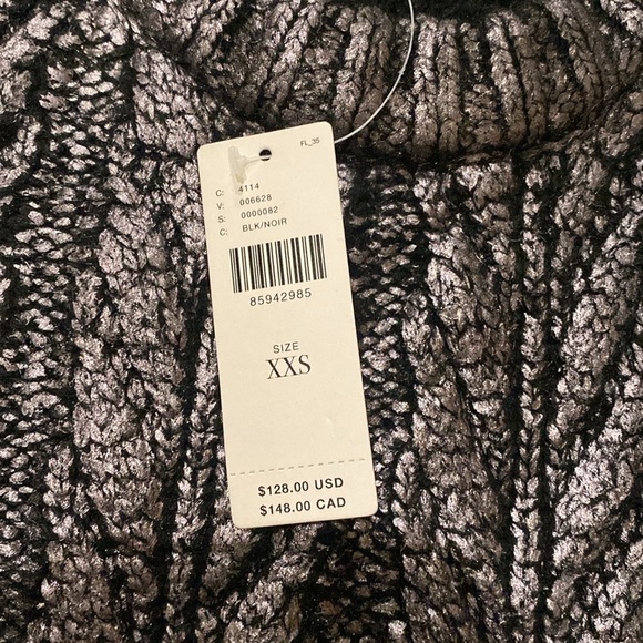 By Anthropologie Metallic Coated Crewneck Sweater - Picture 3 of 6